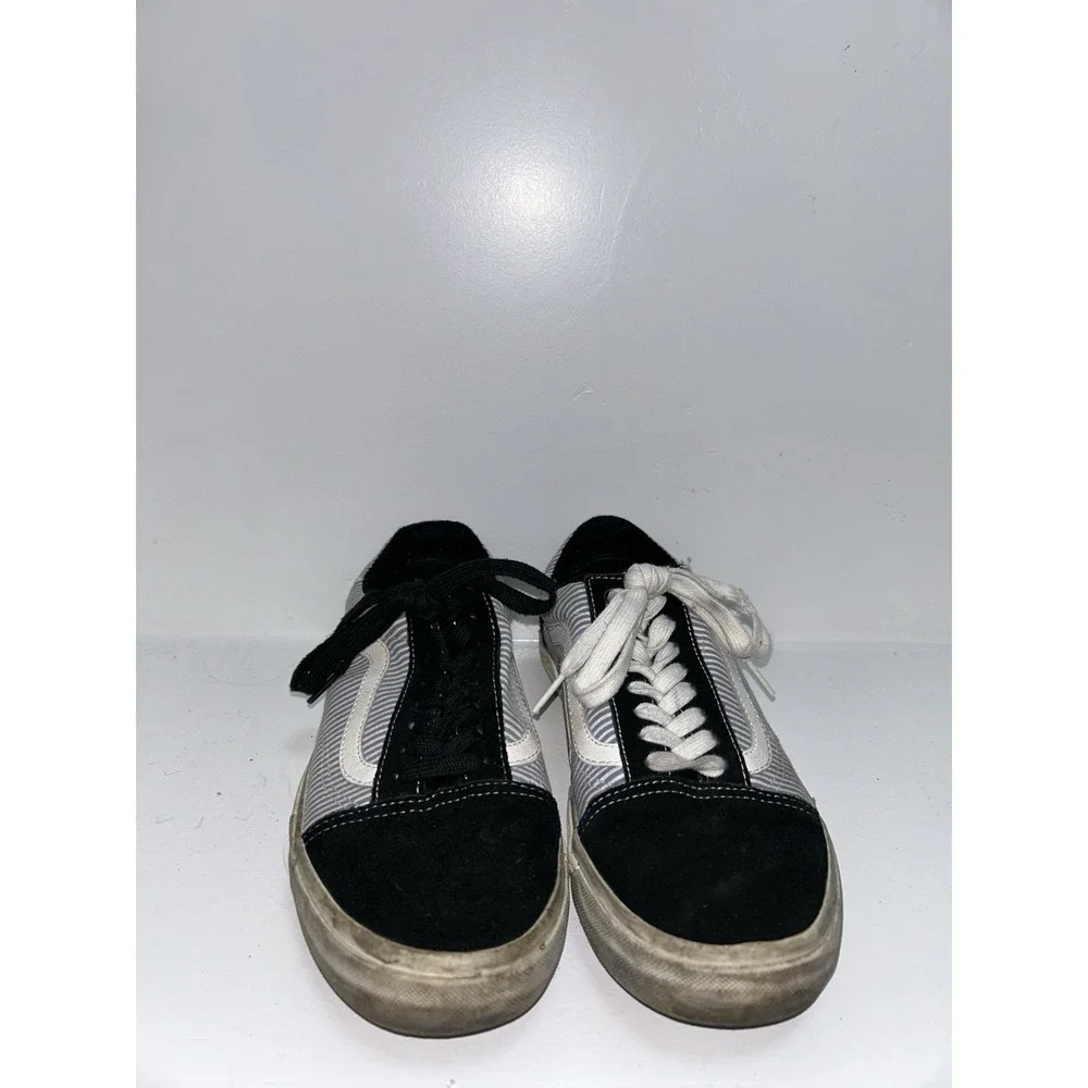 Vans Z2502* Mens Black/Multi Old Skool Pro BMX Skate Shoes Size 8.5M Pinstripe